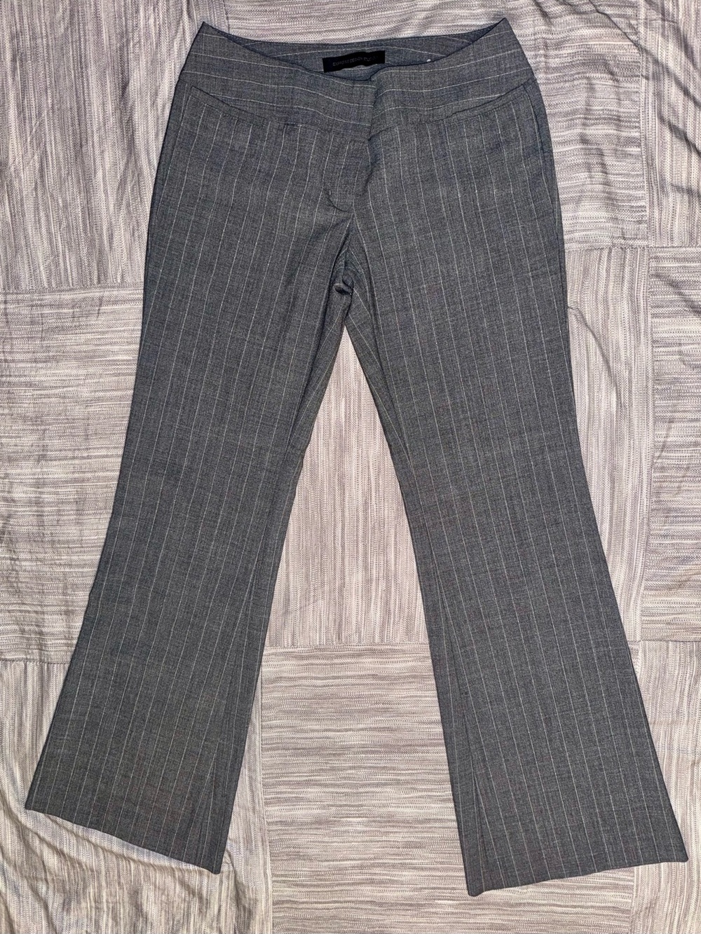 Vintage Y2K Express Pinstripe Flare Trousers